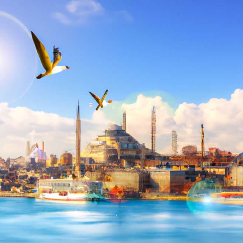 A lone traveler stands in awe beneath the majestic Hagia Sophia in Istanbul, Turkey, a city that blends ancient history and modern charm, during their 2-week springtime adventure.