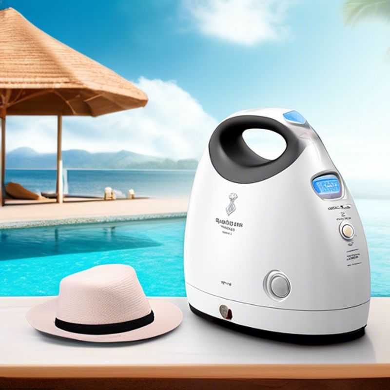 A portable steamer, perfect for keeping clothes wrinkle-free on the go.