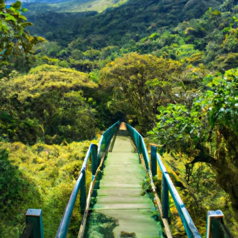 Une voyageuse solo contemple la beauté verdoyante de la forêt nuageuse de Monteverde, au Costa Rica, lors de son escapade hivernale d'une semaine.