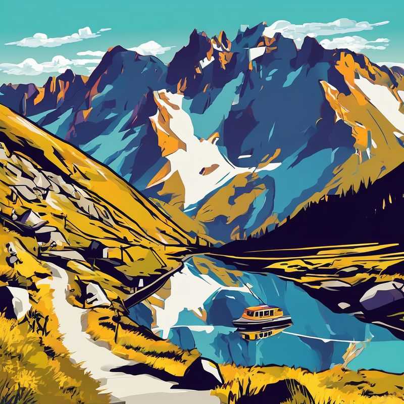 Hikers pause on the scenic GR5 Alpine Traverse, a breathtaking mountain trail weaving through the majestic landscapes of France, Switzerland, and the Netherlands, offering unparalleled vistas and a true test of endurance.