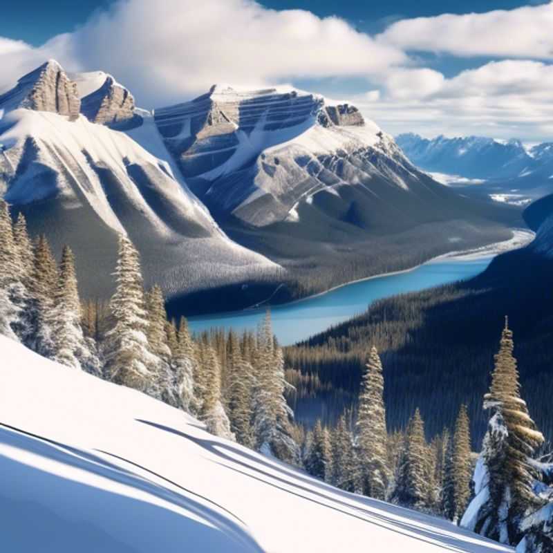Explorez le lac gelé Louise dans le parc national de Banff, Canada, pendant l'hiver