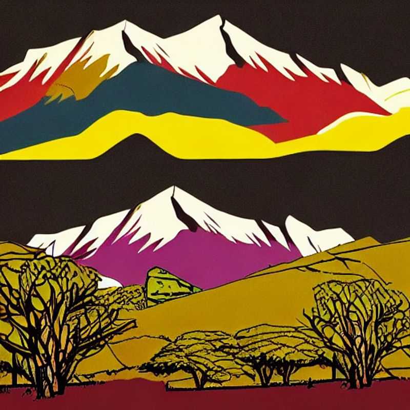 Here are a few options for alt text in Spanish for an image of Mount Kenya in an article about whether it's good for a summer holiday: