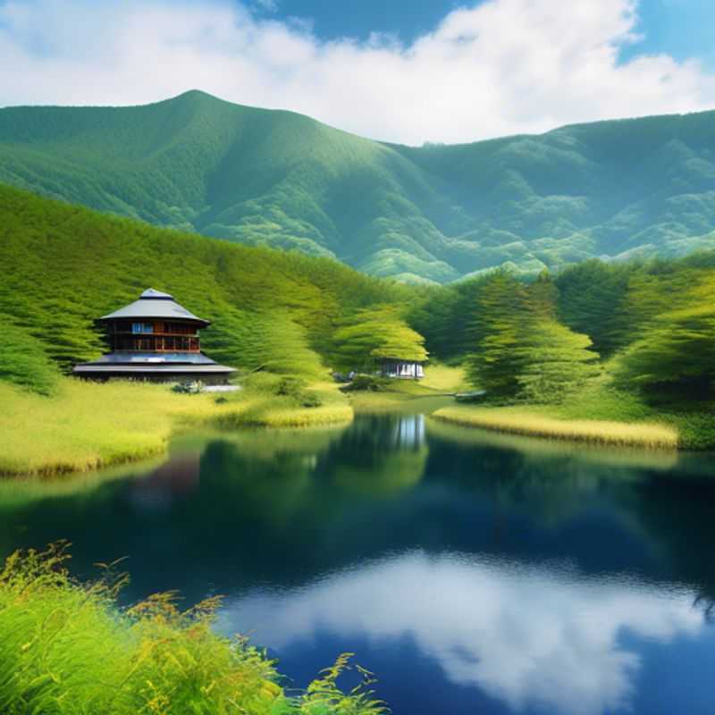 A solo backpacker exploring the breathtaking landscapes of Hokkaido, Japan, amidst vibrant autumn foliage and lingering summer warmth, capturing the essence of adventure during a two-week journey as a last-minute traveler.