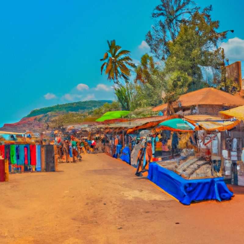 A group of six digital nomads immersed in the vibrant streets of Goa, India, during their 4-day fall adventure, embracing the local culture and finding inspiration amidst the colorful chaos.