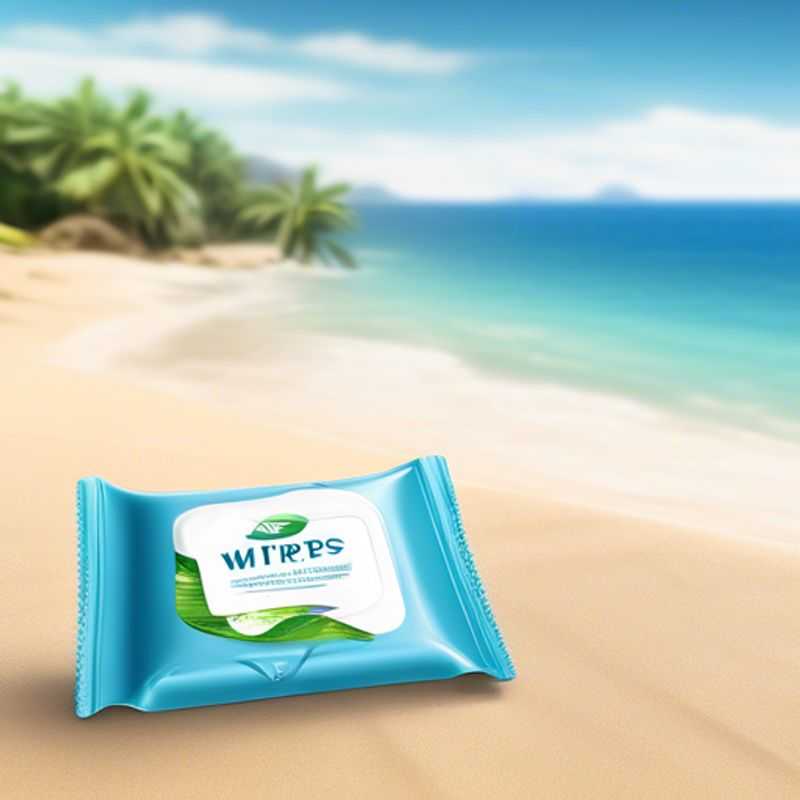 A pack of biodegradable wet wipes, featuring a soft, textured design.