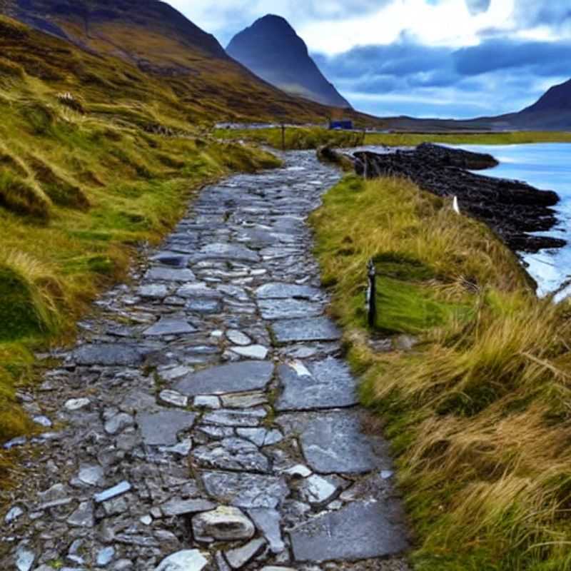 Le sentier de Skye en Écosse, un paysage époustouflant lors d'une journée d'été.