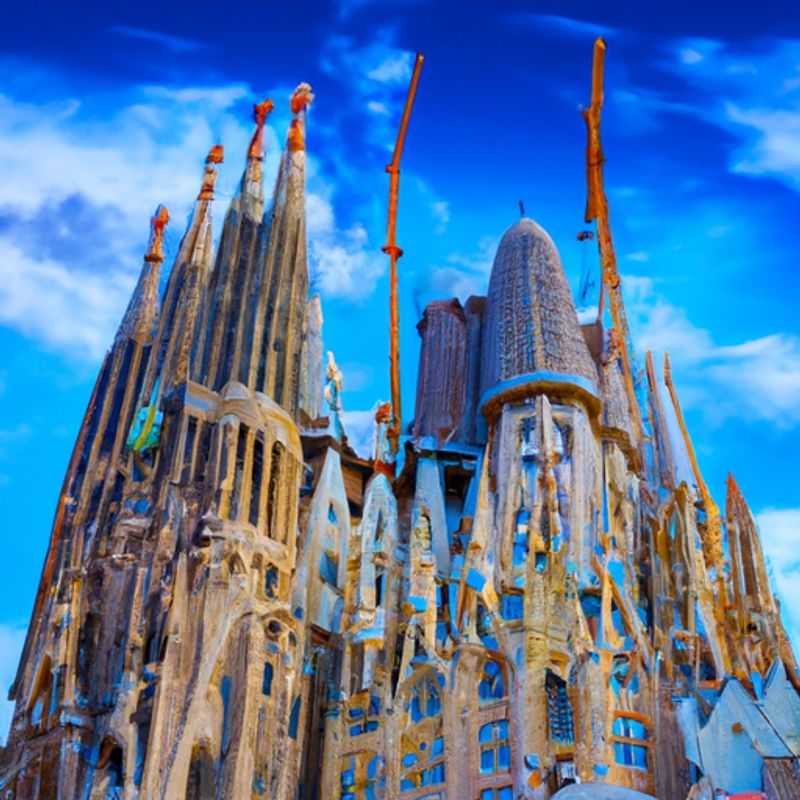 A solo traveler, a digital nomad working remotely, basks in the vibrant energy of Barcelona, Spain, during a 2-week spring sojourn, capturing the city's essence through the lens of their laptop.