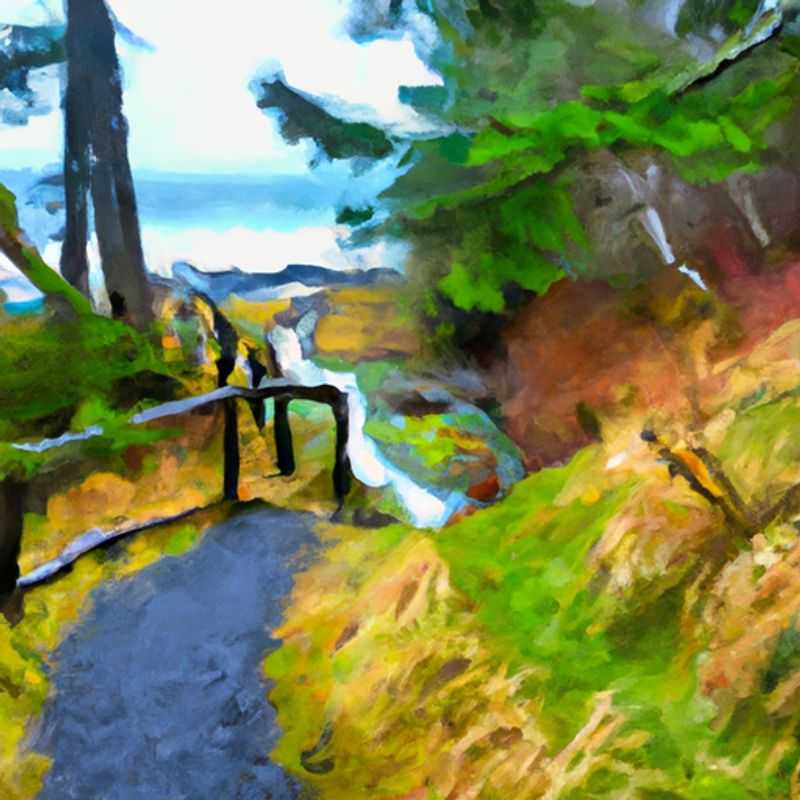 A group of four intrepid hikers traverse the snow-laden Juan de Fuca Trail in Canada, their journey spanning two adventurous weeks, surrounded by the pristine beauty of nature's winter wonderland.