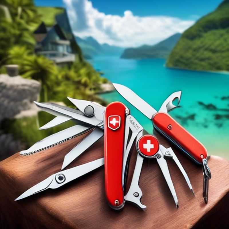 A versatile multi-tool with various blades and tools, perfect for everyday tasks and outdoor adventures.