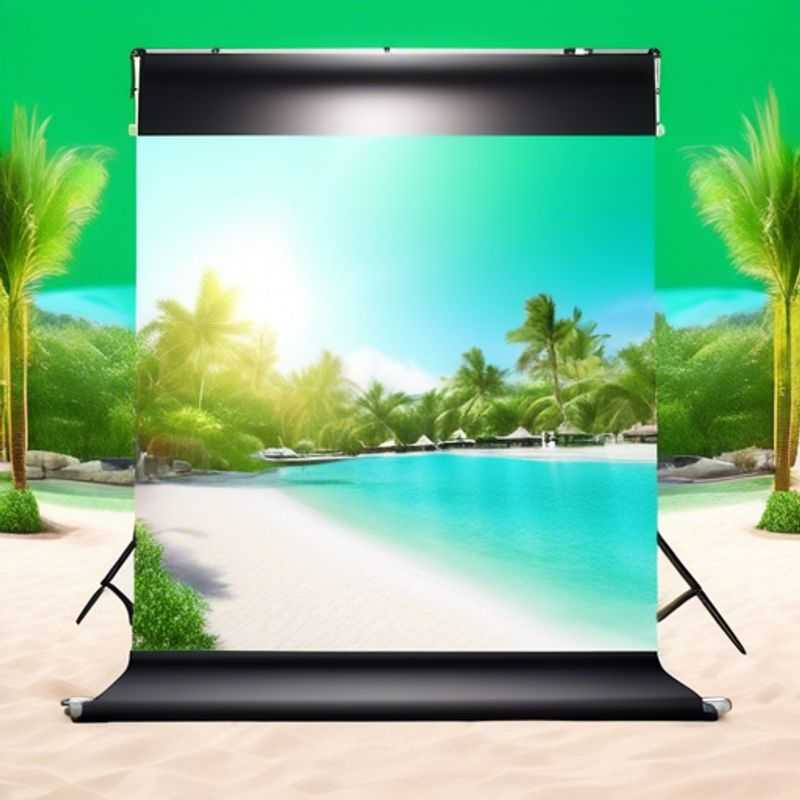 Pantalla verde portátil para videollamadas