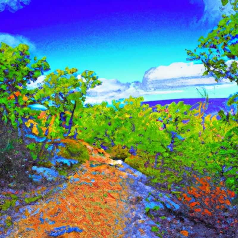 A solitary figure embarks on a transformative journey along the breathtaking Grampians Peaks Trail in Australia, surrounded by towering sandstone cliffs and ancient Aboriginal rock art, during a 4-day summer sojourn as a digital nomad.