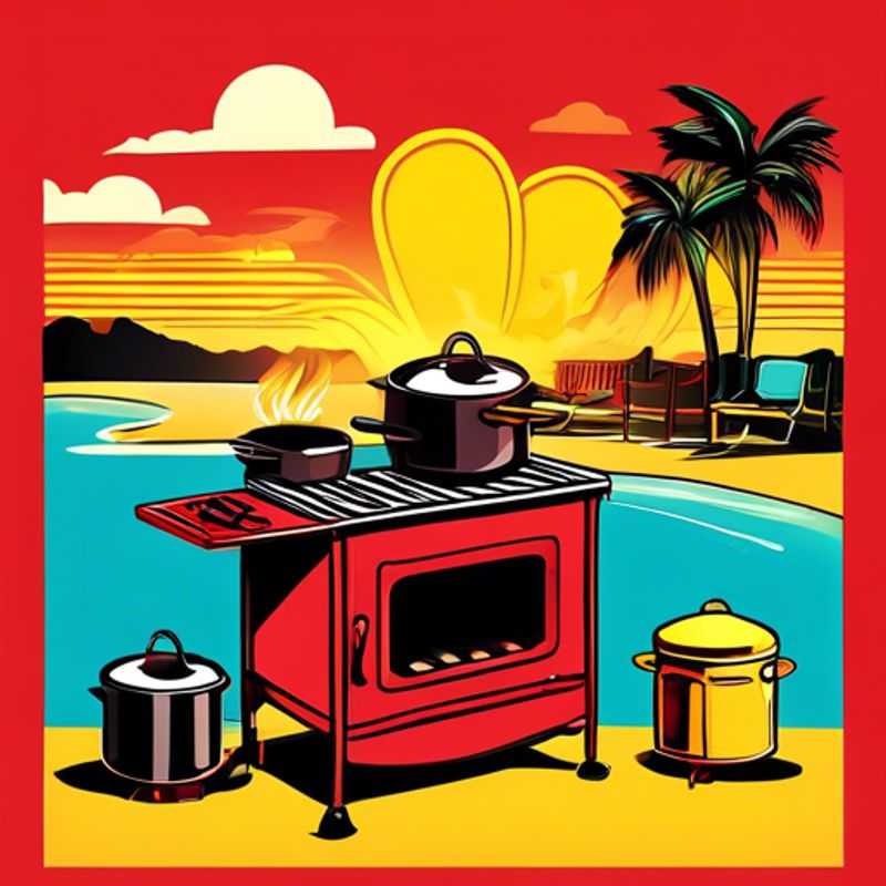 Un réchaud de camping ou un barbecue portable pour vos aventures en plein air.