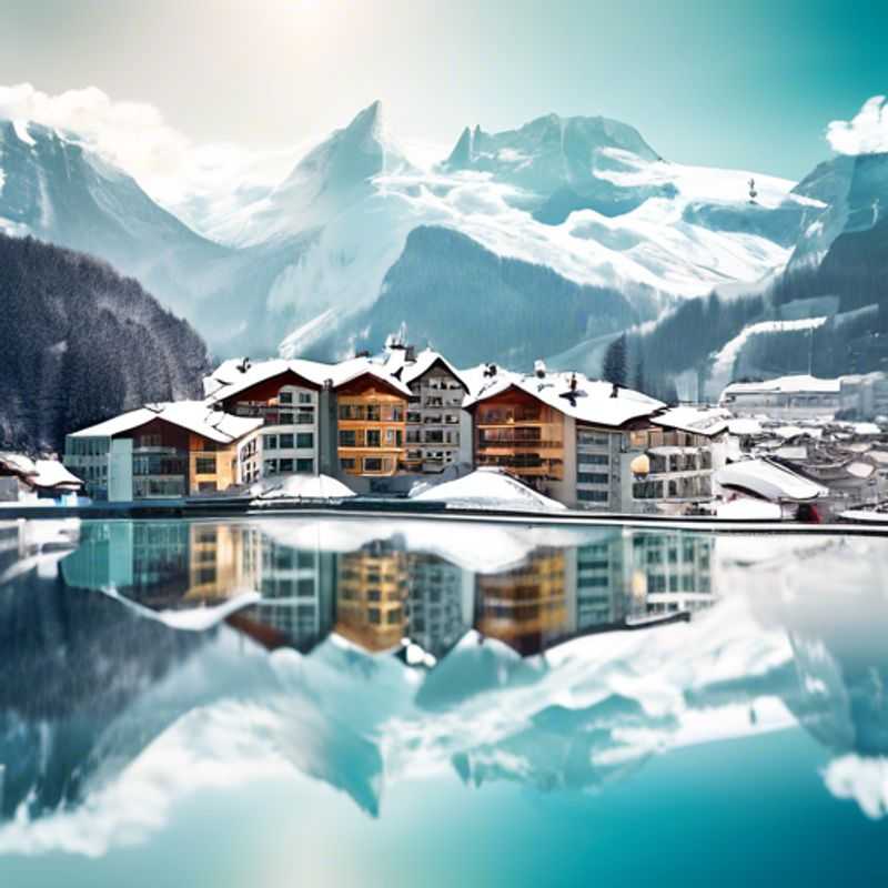 A group of six digital nomads, known as The Gap Year Travelers, stand on the summit of Hardergrat, Switzerland, gazing out at a breathtaking panorama of snow-capped peaks and lush valleys. The transition from winter to spring paints the landscape in a unique blend of white and green, creating a magical backdrop for their three-week adventure.