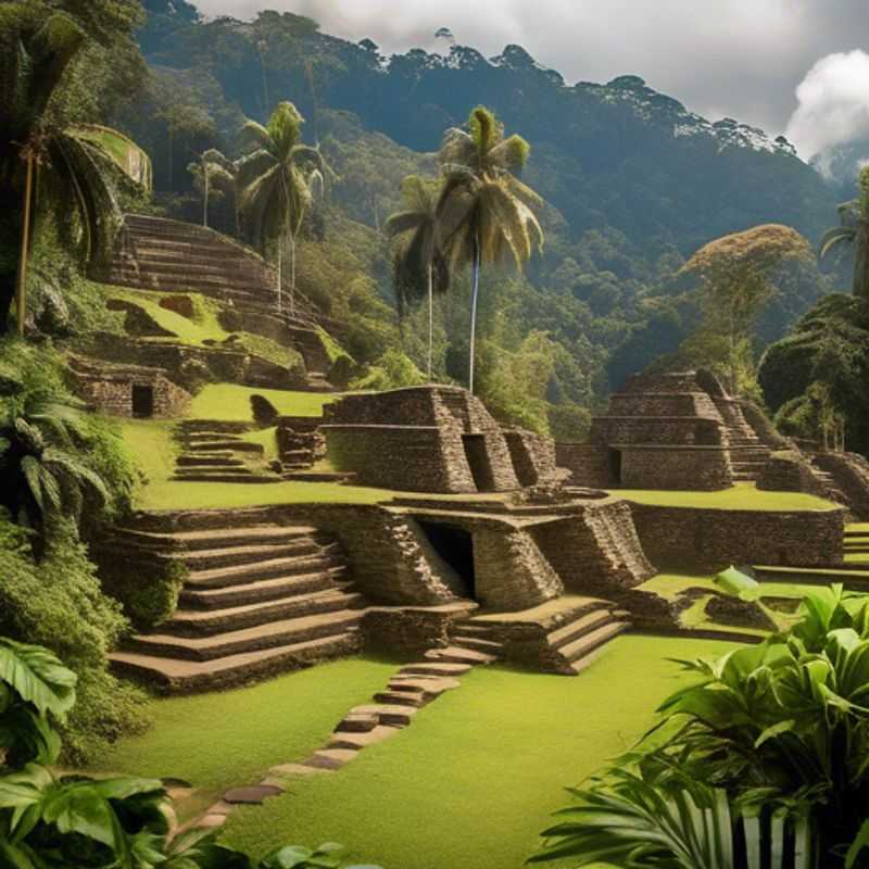 A group of six adventurous backpackers, united by their love for food, trekking through the lush green jungle on their way to Ciudad Perdida, Colombia, capturing the spirit of exploration and camaraderie during their week-long spring journey.