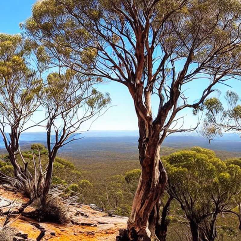 Trilha Grampians Peaks, Austrália: Vista deslumbrante da paisagem primaveril, perfeita para uma viagem de férias.