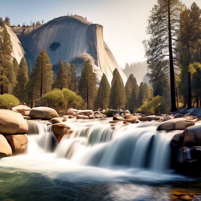 Explora el majestuoso Valle de Yosemite y disfruta de las impresionantes vistas de El Capitán y Half Dome en el Parque Nacional Yosemite, EE. UU. durante el verano