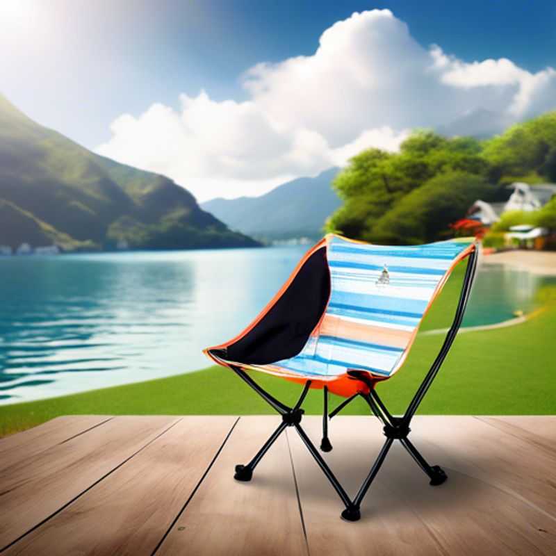 A sleek and modern ergonomic travel chair, designed for comfort and support, perfect for long flights, road trips, and exploring new destinations.