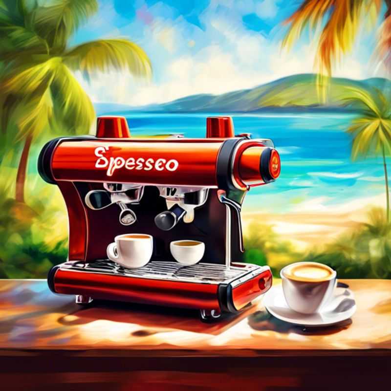 A sleek portable espresso machine, perfect for brewing rich coffee on the go.