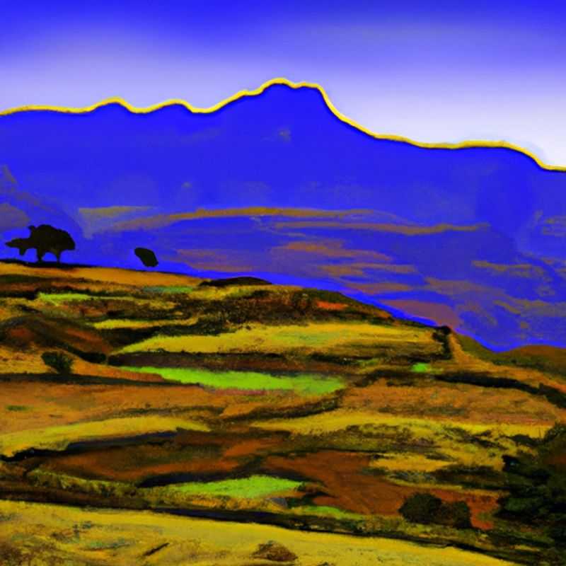 Four adventurers traversing the breathtaking Simien Mountains in Ethiopia, their spirits soaring amidst the awe-inspiring peaks and otherworldly landscapes, during their week-long journey between summer and fall.