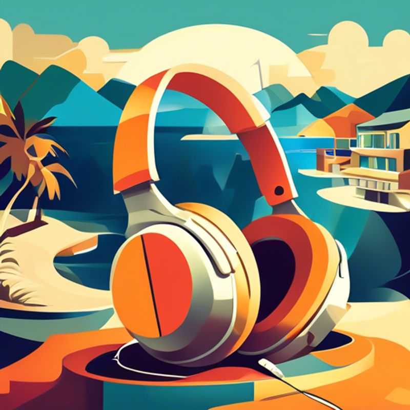 A pair of sleek, noise-canceling headphones, perfect for blocking out distractions and immersing yourself in sound.