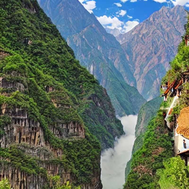 Les gorges du saut du tigre en été : une vue imprenable sur la gorge spectaculaire et ses paysages verdoyants.