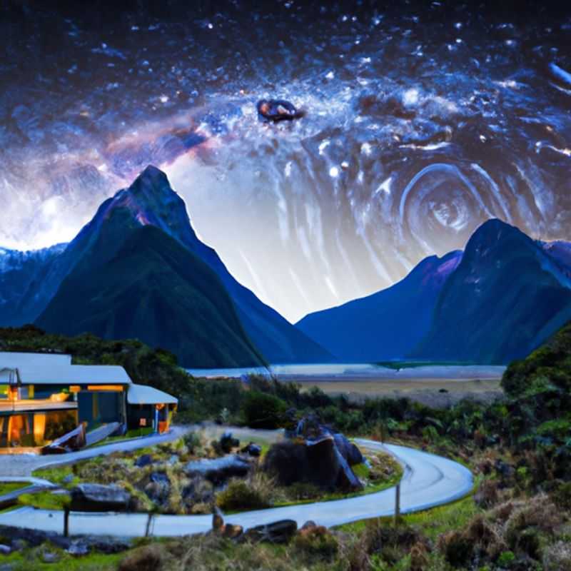 Détente aux sources thermales de Te Anau dans le Milford Track&#44; en Nouvelle&#45;Zélande&#44; au printemps