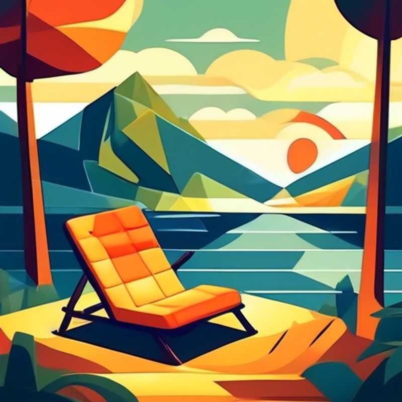 A comfortable camping mattress or air mattress, ready for a night under the stars.