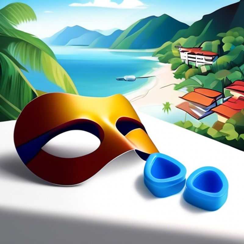 A comfortable eye mask and earplugs for a peaceful night's sleep.