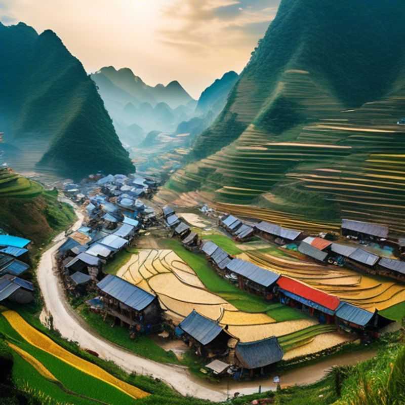 Randonnée au sommet de la tour du drapeau Lung Cu : découvrez les vues panoramiques de la frontière nord du Vietnam sur la boucle de Ha Giang, entre l'été et l'automne