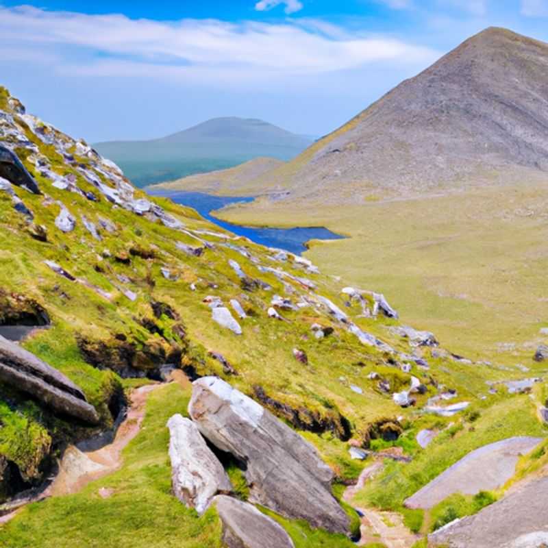 Pesca en los lagos de Killarney en The Kerry Way, Irlanda, durante el otoño