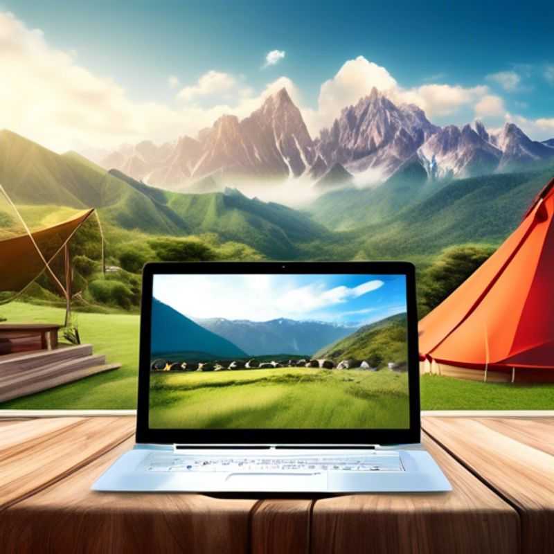 A sleek, modern laptop with a bright screen, open to reveal a bustling cityscape on the screen, symbolizing the diverse uses and potential of a well-chosen laptop.