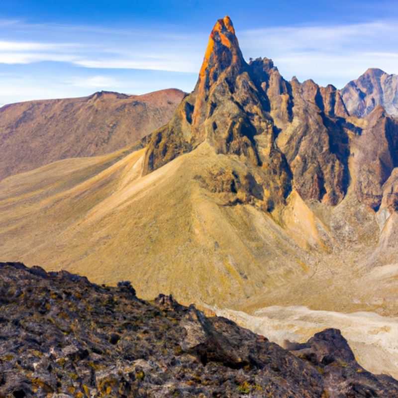 Randonnée jusqu'au sommet de Batian pendant l'intersaison au mont Kenya, au Kenya