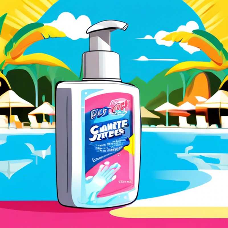 Hand sanitizer and wet wipes ready for use.