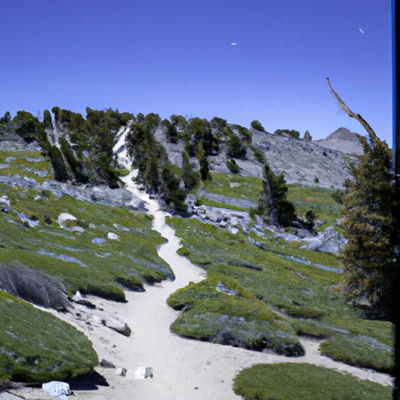 Four digital nomads traversing the breathtaking wilderness of the Pacific Crest Trail in the United States during their 5-day summer adventure, embracing the freedom and tranquility of the great outdoors.