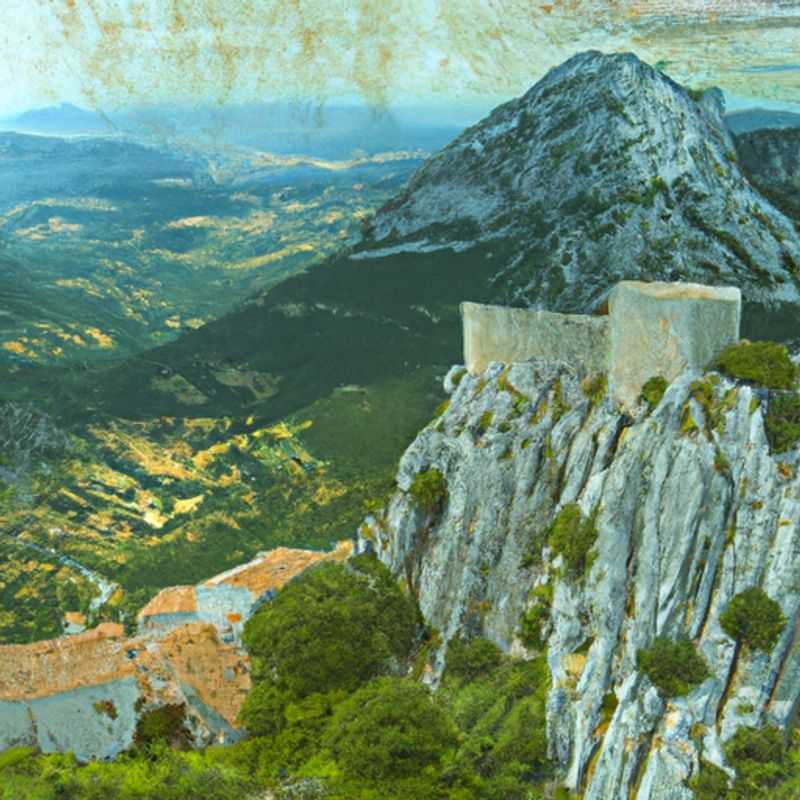 Castelo de Peyrepertuse&#58; Um Sentinela Imponente no País Cátaro no Outono Francês