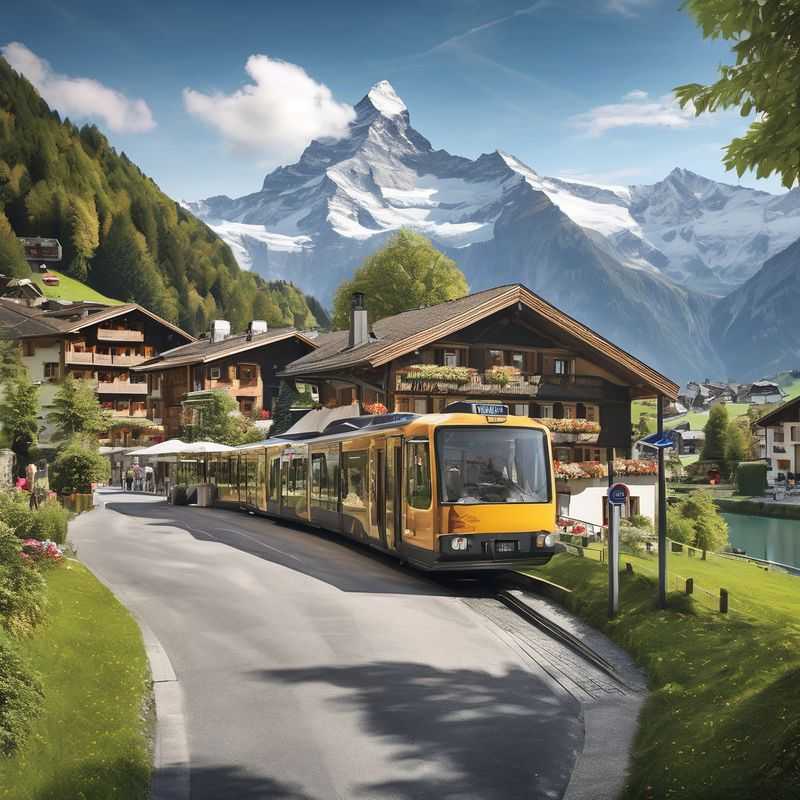 Breathtaking panorama of the Bernese Oberland Traverse in Switzerland, showcasing majestic snow-capped peaks and lush green valleys, a testament to nature's grandeur and an adventurer's dream.