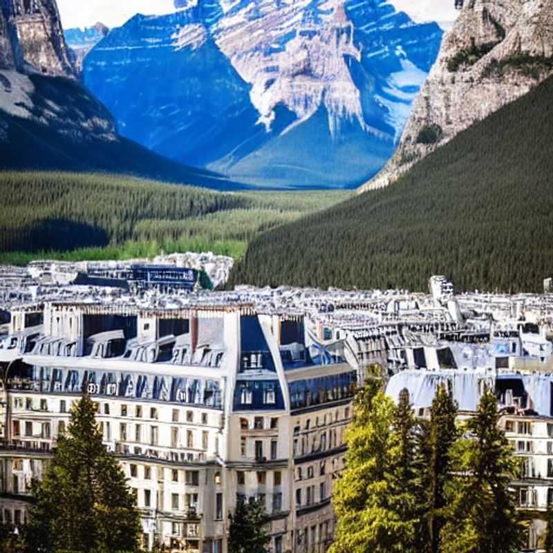 Lac paisible de Banff en été, reflet des montagnes majestueuses et promesse d'aventures inoubliables. Banff, la destination idéale pour vos vacances d'été au Canada!