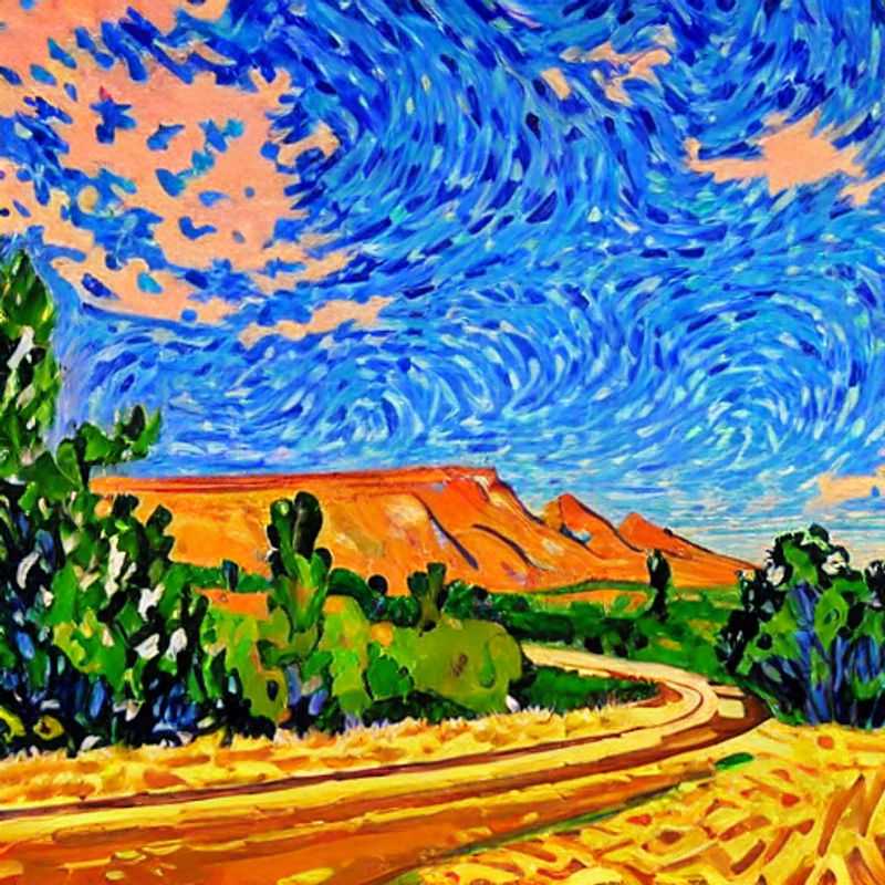 Estrada cênica na Austrália Ocidental, perfeita para uma aventura de verão inesquecível, com céu azul vibrante e paisagem exuberante.