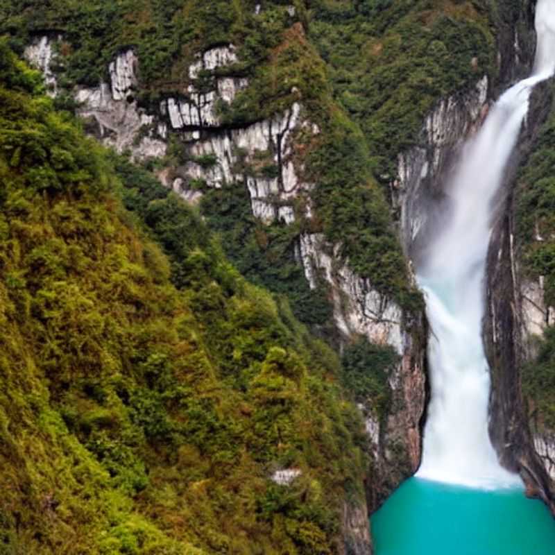 Impresionante vista del Desfiladero del Salto del Tigre, China, con su exuberante vegetación, demostrando que es un destino aventurero incluso en verano.