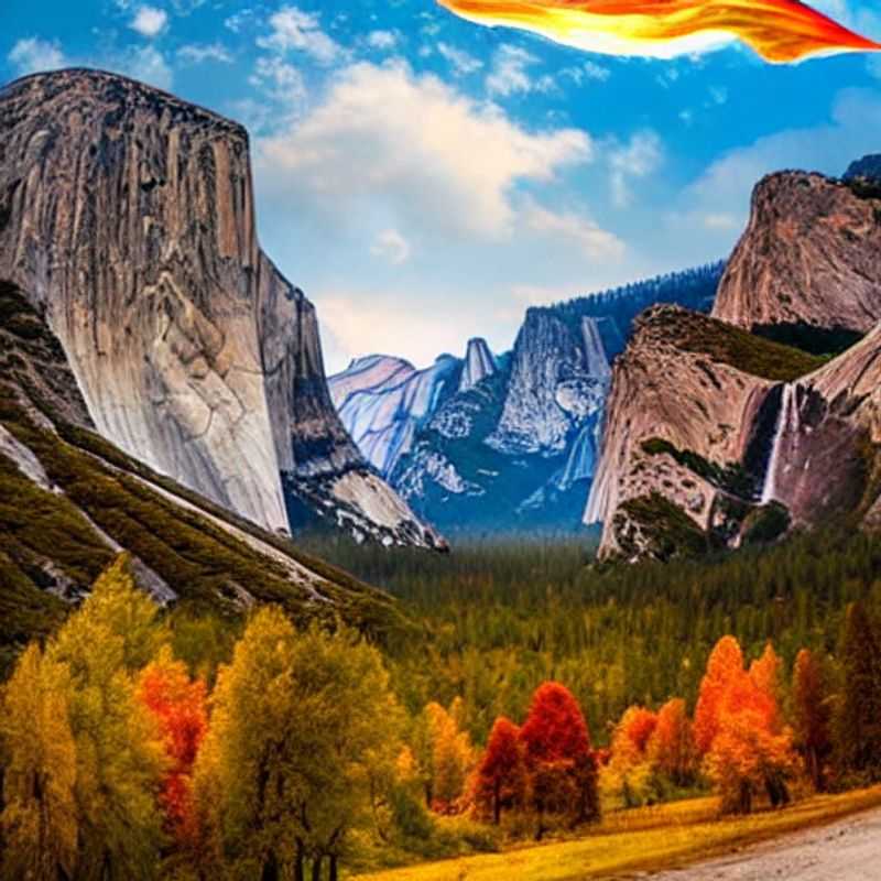 Un grupo de amigos disfrutando de las impresionantes vistas del Parque Nacional de Yosemite, EE. UU., durante unas vacaciones de verano inolvidables.