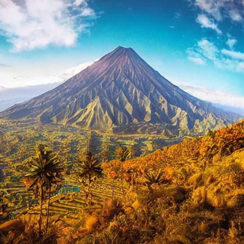 Conquering the majestic Mount Rinjani, Indonesia, in the heart of summer - A glimpse of the breathtaking volcanic landscape and the shimmering crater lake, a testament to the adventurous spirit and the rewards of braving the summer heat. (Is a sweaty climb worth this view? Find out inside!)
