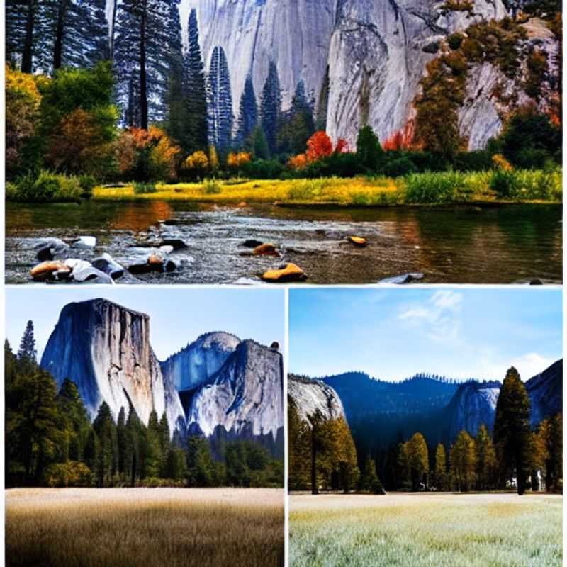 Impresionante vista del Parque Nacional de Yosemite bajo el sol de verano, mostrando sus icónicas formaciones rocosas y exuberante vegetación. ¿Es Yosemite el destino perfecto para tus vacaciones de verano? ¡Descúbrelo en nuestra guía!