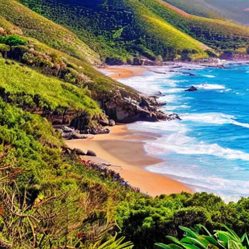 Casal explorando a exuberante Garden Route na África do Sul, com paisagens deslumbrantes e clima perfeito para umas férias de verão inesquecíveis.