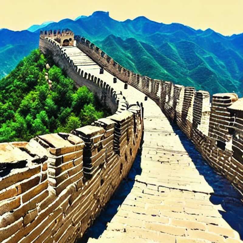 Sweating it out on the Great Wall? Nah, just kidding! This hardy soul braves the summer heat on the Great Wall of China. Is it the *best* idea for a summer holiday? This pic might give you a clue... 😉 (But hey, hydration is key!)