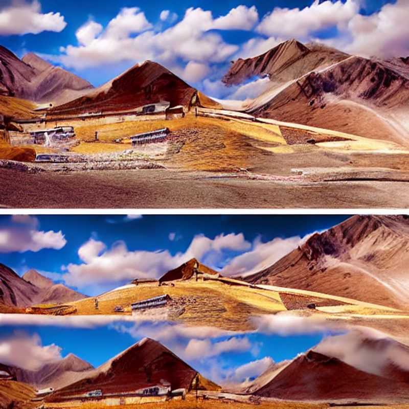 Pareja admirando el paisaje lunar de Ladakh, India, bajo el sol veraniego. ¿El destino perfecto para tus vacaciones de verano? ¡Descúbrelo!