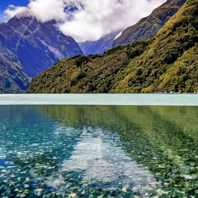 Vue imprenable sur le Milford Track, Nouvelle-Zélande, baigné de soleil, l'aventure estivale parfaite pour des vacances inoubliables.