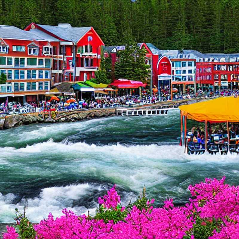 Picos brancos e exuberantes das White Mountains, em New Hampshire, sob o sol de verão, um convite à aventura e ao relaxamento nas férias.
