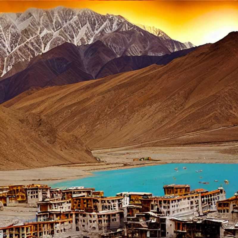 Pareja admirando el paisaje lunar de Ladakh, India, bajo el sol veraniego. ¿El destino perfecto para tus vacaciones de verano? ¡Descúbrelo!