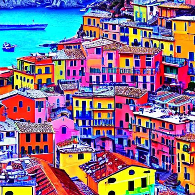 Colorful houses cling to the cliffs of Cinque Terre, Italy, a vibrant tapestry against the turquoise Ligurian Sea, a postcard perfect scene raising the question: Is this idyllic setting the ideal summer holiday destination?