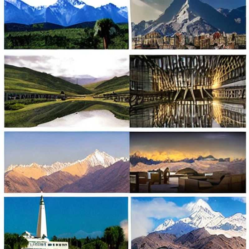 Paysage époustouflant des monts du Pamir, Tadjikistan, sous le soleil estival, une destination idéale pour des vacances d'aventure inoubliables.